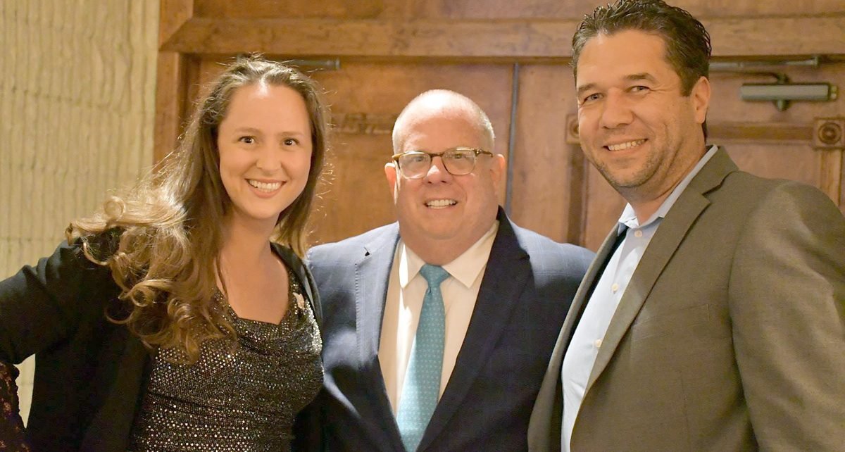 L to R: Candidate Lauren Arikan, State Assembly 7th District, Governor Larry Hogan, MD-R and Yusuf Arikan